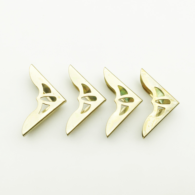 Metal dorado Esquineros para libro, para álbumes de fotos, carpetas, decoración de álbum de recortes, 30x30x9mm, 30 Uds. Por paquete