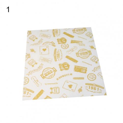 Double-sided Printed Food Grade Hamburger Food Picnic Tissue for Cake: 1