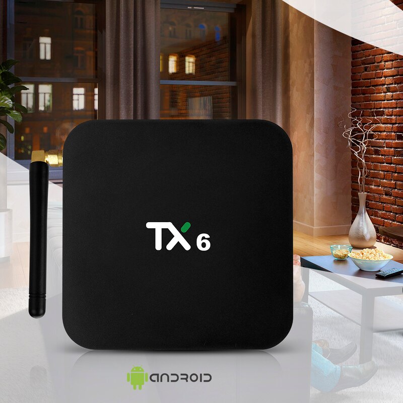 TX6 Set-Top Box 4Gb + 64Gb Android 9.0 Speler Infrarood Afstandsbediening Sneller Communicatie Bluetooth Hd netwerk Speler Sneller