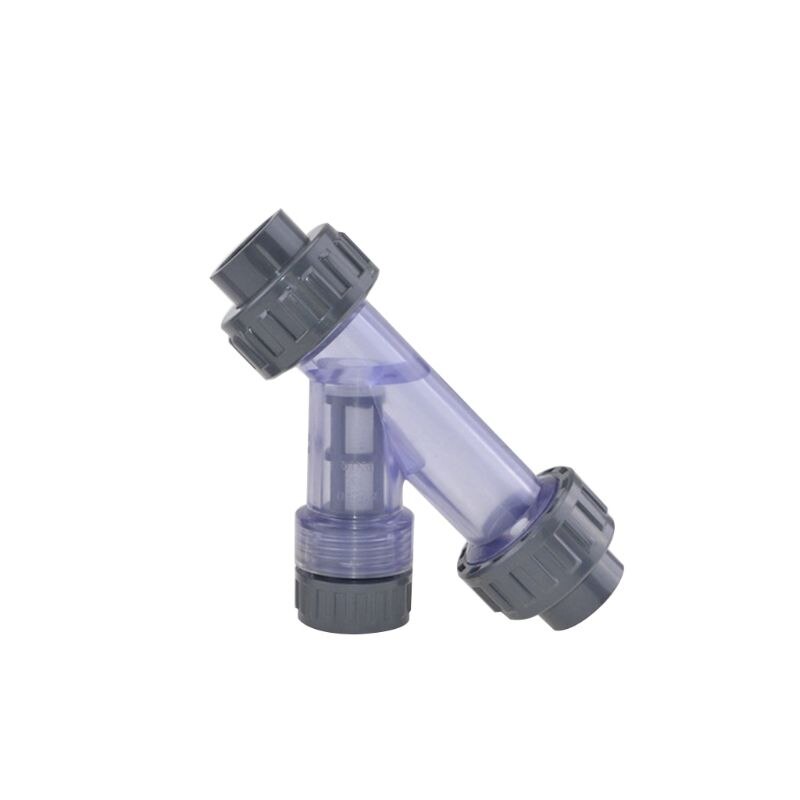 Transparent PVC Y-shaped filter fish tank PVC pipe garden water pipe connector L69D: 20
