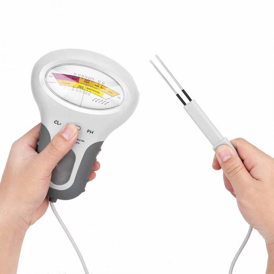2 in 1 Accurate PH&Chlorine Tester Meter Water Testing Device CL2 Measuring for Swimming Pool Aquarium Spa