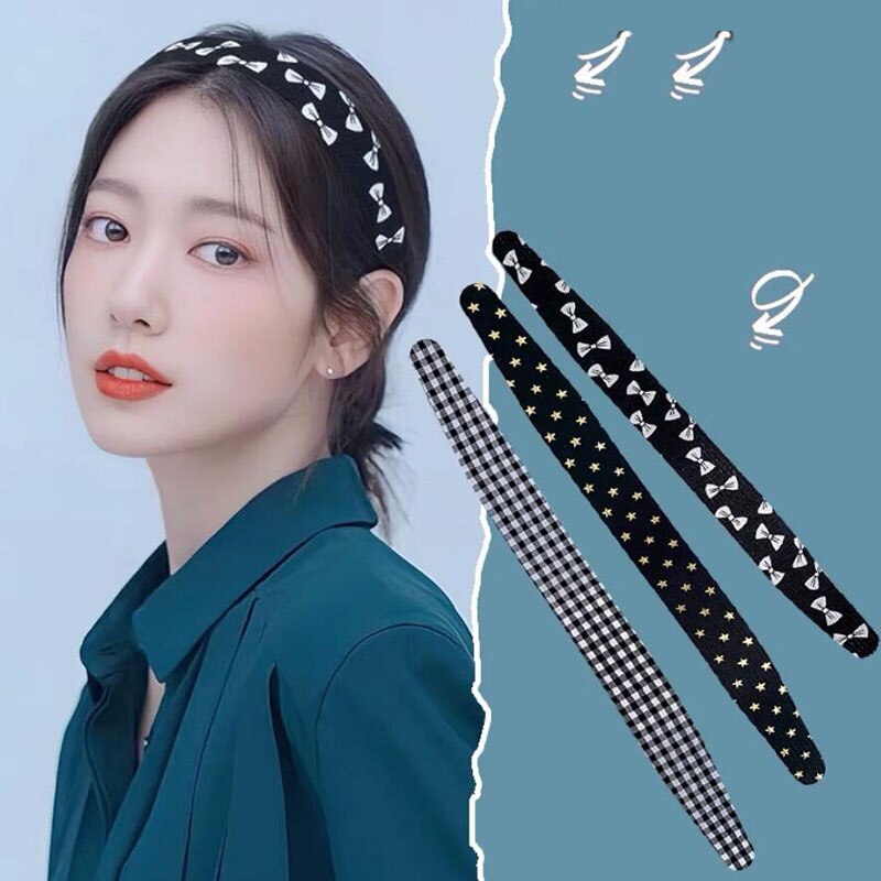 Cinta de Velcro mágica para niña y mujer, diadema con estampado Floral, cintas para el pelo dulces, fáciles de usar, horquilla, flequillo, accesorios para el cabello