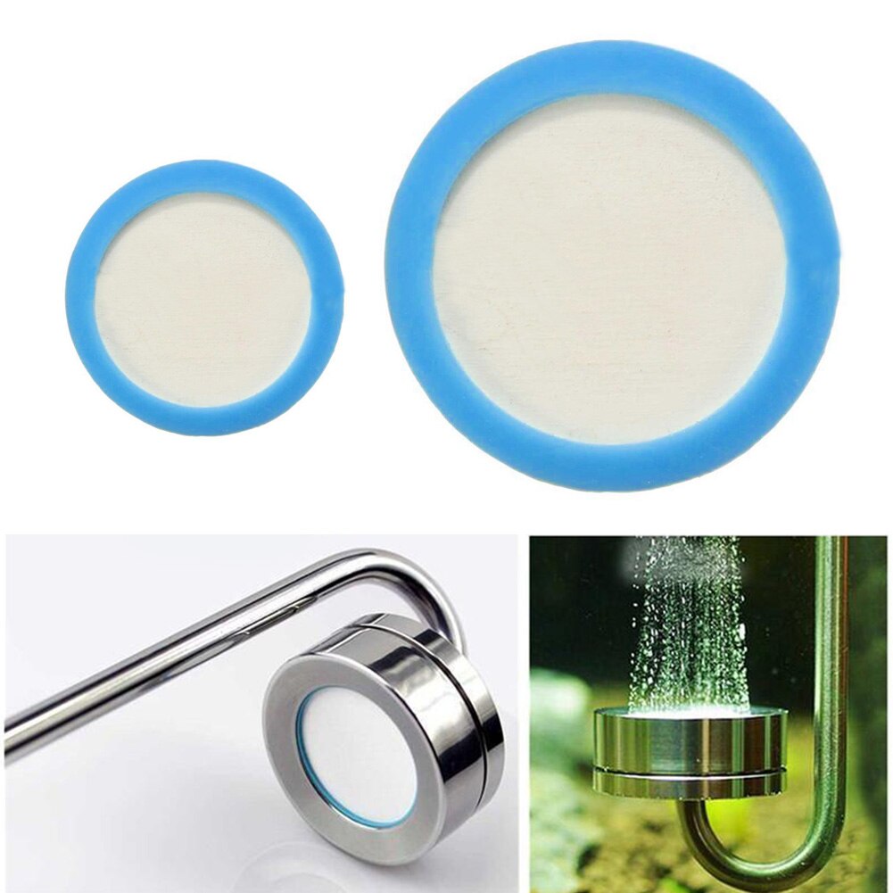 Ceramic Disc Diffuser Fresh Replaceable Stainless Steel Aquarium Fish Tank Refining Apparatus Decorative Landscaping Accessories