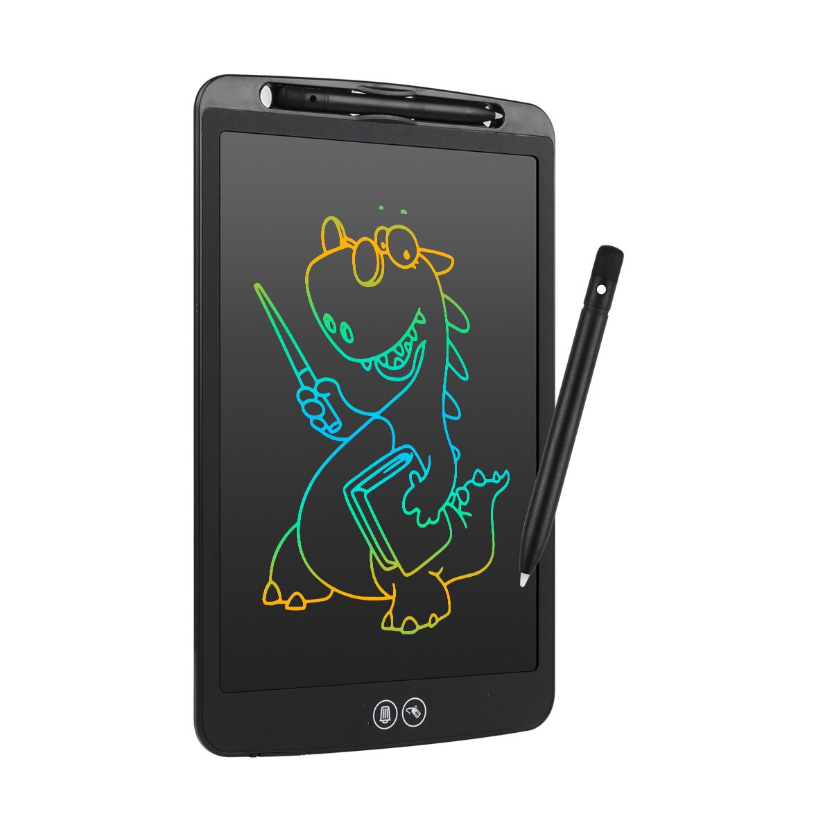 10 12 polegadas de desenho tablet digital escrita gráficos tablet escrita eletrônica tablet desenho apagável tablet digital: 12Black