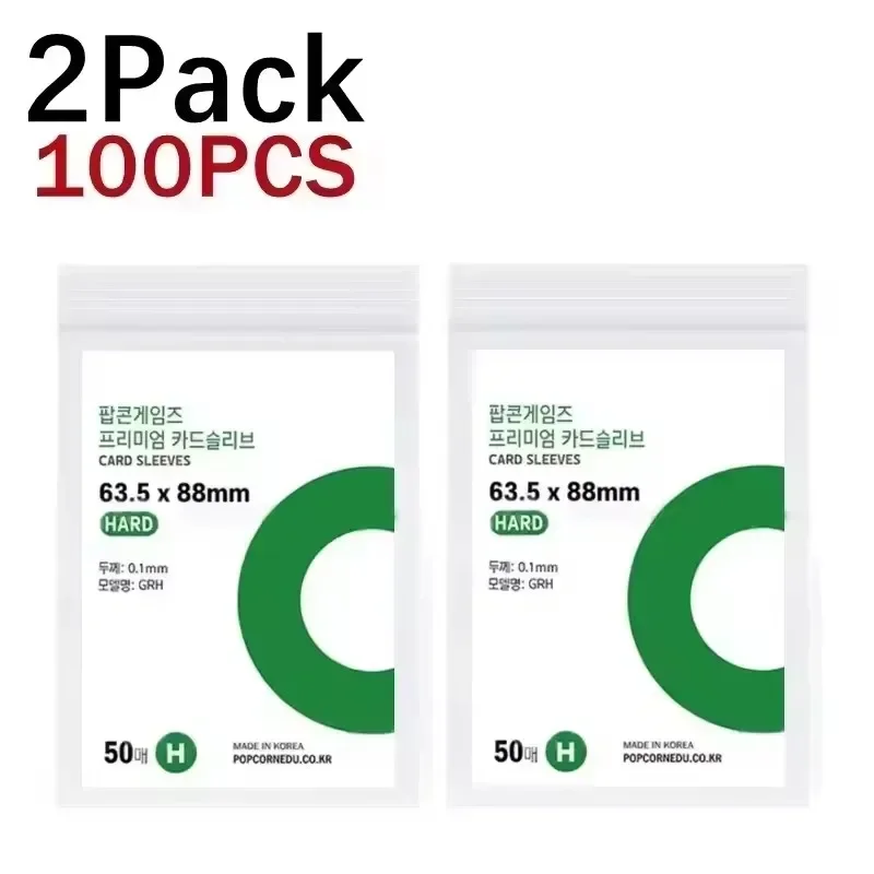 500/10 szt. Koreańskie Koszulki na Karty HD Przezroczyste Ochraniacze na Karty Kpop idol Ochronne Koszulki na Fotokarty etui na Zdjęcia Pudełko na Kartę prażona kukurydza: Różowy