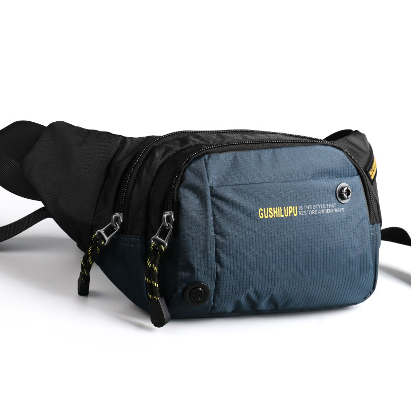 sac de poitrine pour hommes imperméable multi-couleur choix sac de messager d'épaule sac de téléphone portable: BLUE