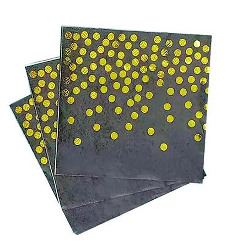 Utensílios de mesa descartáveis para festa de aniversário, decoração de crianças, chá de bebê, bolinhas douradas: napkin-20pcs