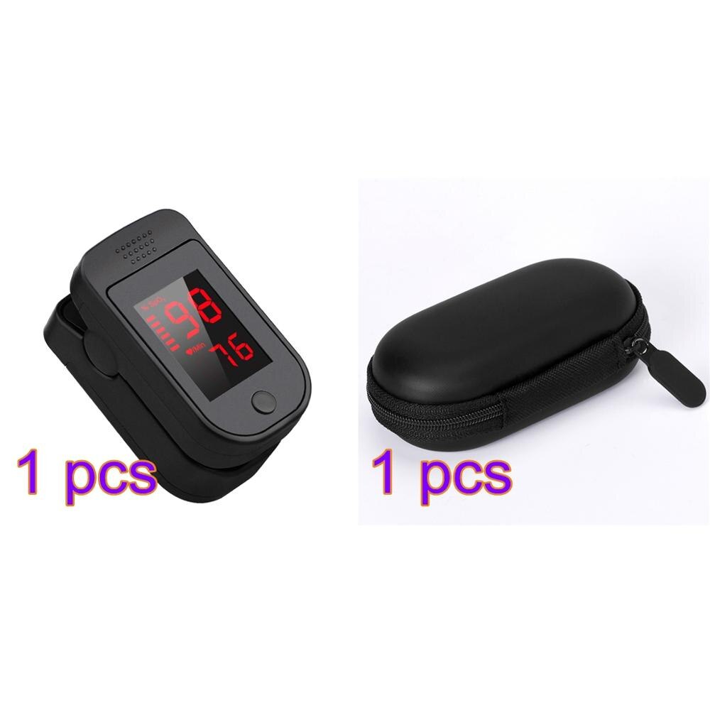 LED Finger Pulse Oximeter Oxymeter Pulsoximeter Pulseoximeter Fingertip Pulse Oximeter Blood Oxygen Meter Health Care Tool: oximeter with bag4