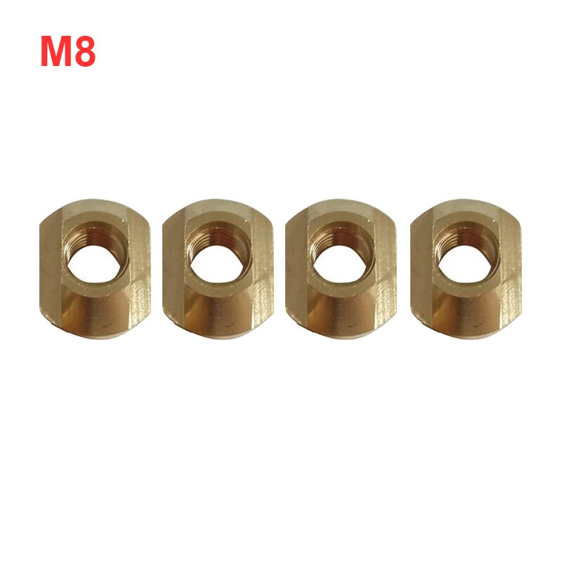 4Pcs M6/M8 Hydrofoil Mounting T-Nuts for All Hydrofoil Tracks Surfing Accessories: 4Pcs M8