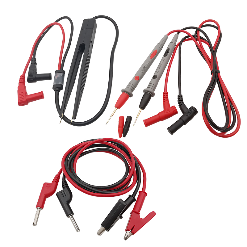 1 Stuks Universele Multimeter Meetsnoeren 4 Mm Banaanstekker Naar Alligator Clips/4 Mm Banaanstekker/Test haak/Sonde Naald-Tip Draad Kabel