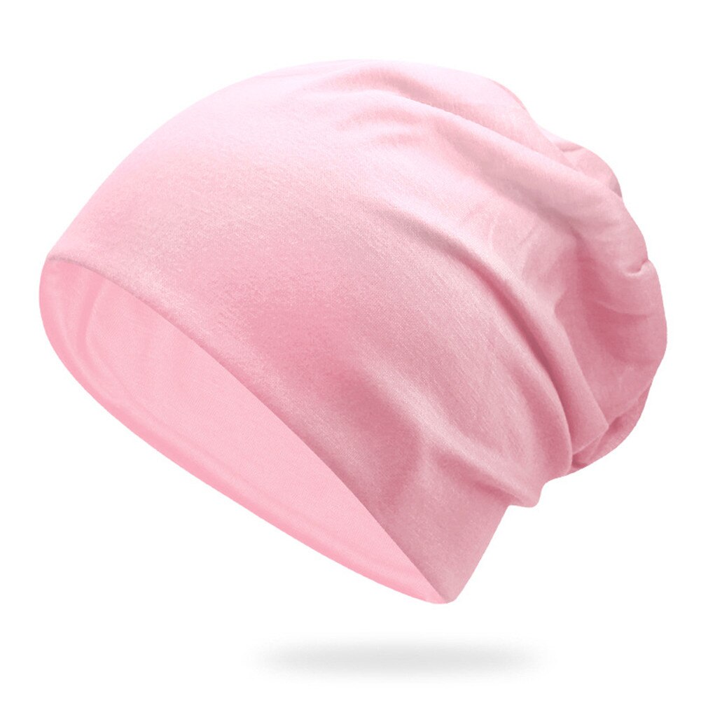 Women Men Stylish Beanie Hat Thin Hip-hop Soft Stretch Slouchy Outdoor Skull Cap Suitable for spring autumn summer hat: Pink