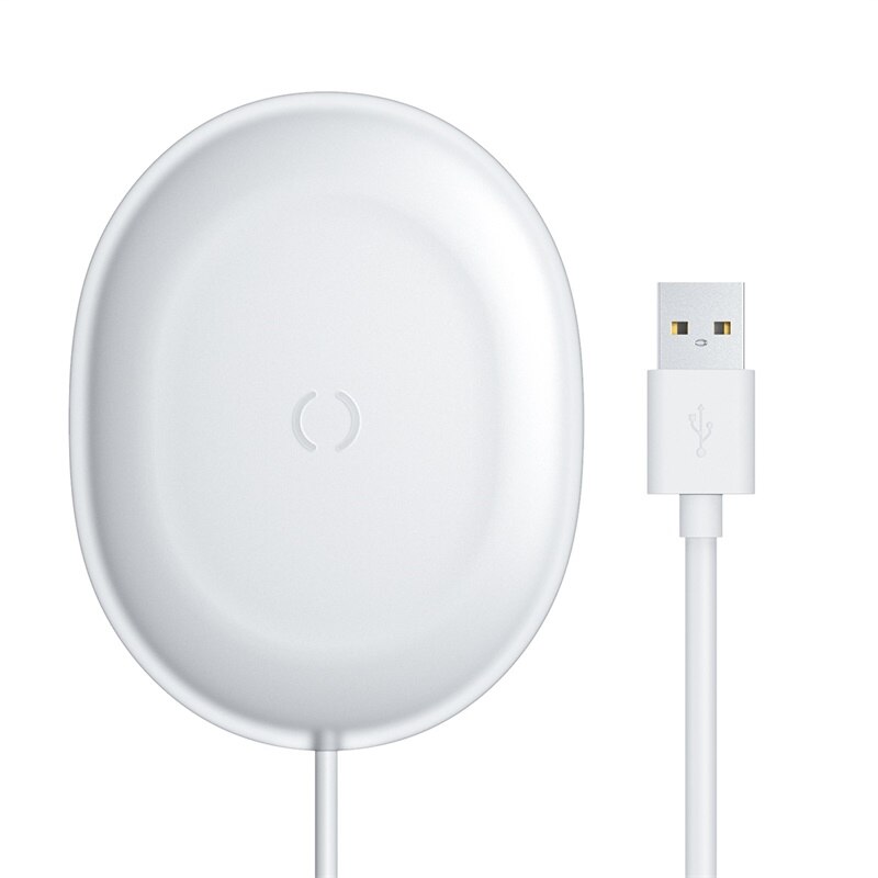 Baseus 15w carregador sem fio para iphone 11 x xs para airpods pro carregador rápido qi almofada de carregamento sem fio para samsung s20 s10 s9 nota: WHITE