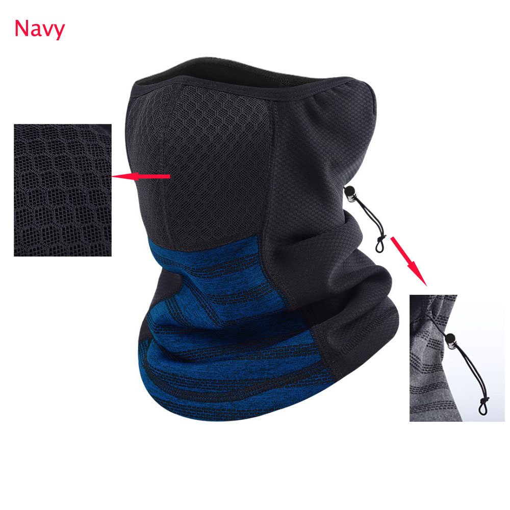 Winter Neck Warmer Thermal Fleece Motorcycle Thick Tube Gaiter Face Scarf Windproof Men Women Bandana Cycling Outdoor Headband