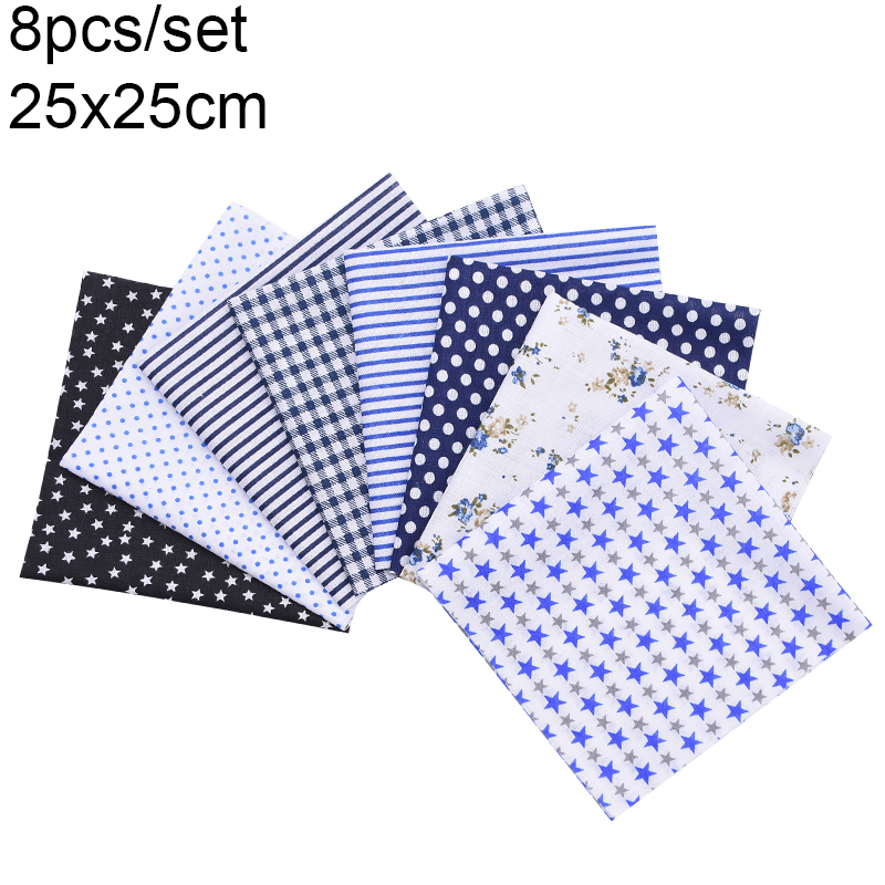 Tela de algodón con estampado Floral para costura, tejido acolchado para Patchwork, Material cuadrado hecho a mano, surtido de 7-50 Uds.