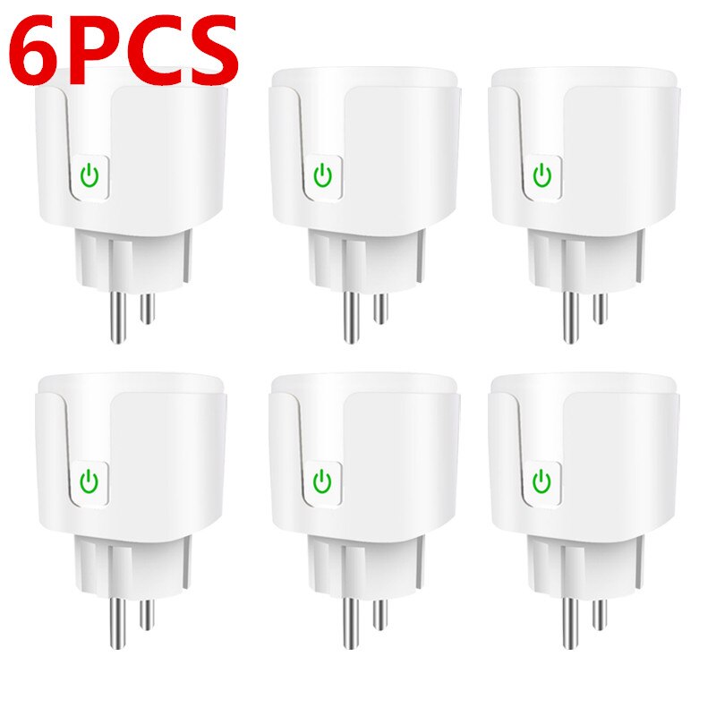16A 220V Adapter Tuya Wifi Eu Smart Plug Draadloze... Vicedeal