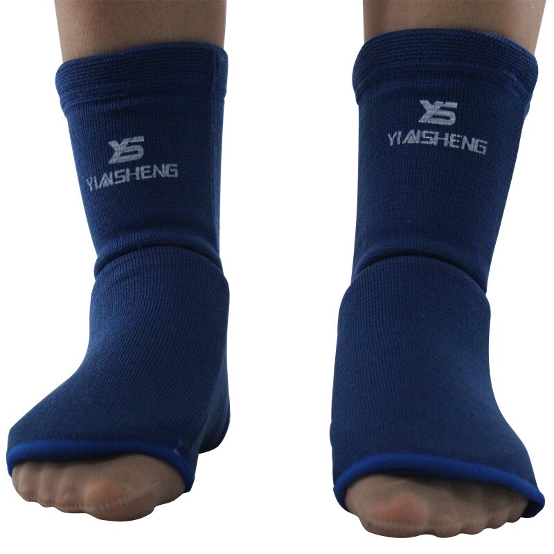 Protège-tibia en coton de karaté/Sanda/Taekwondo/Muay Thai/Leggings de boxe soutien de la cheville Protection équipement d'accolade de pied