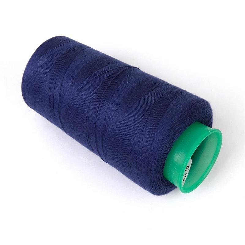 3000 yard Spool of Jeans 20S/2 Sewing Thread for Sewing Machine Dark Blue Line Industrial Polyester Thread Metre Cones