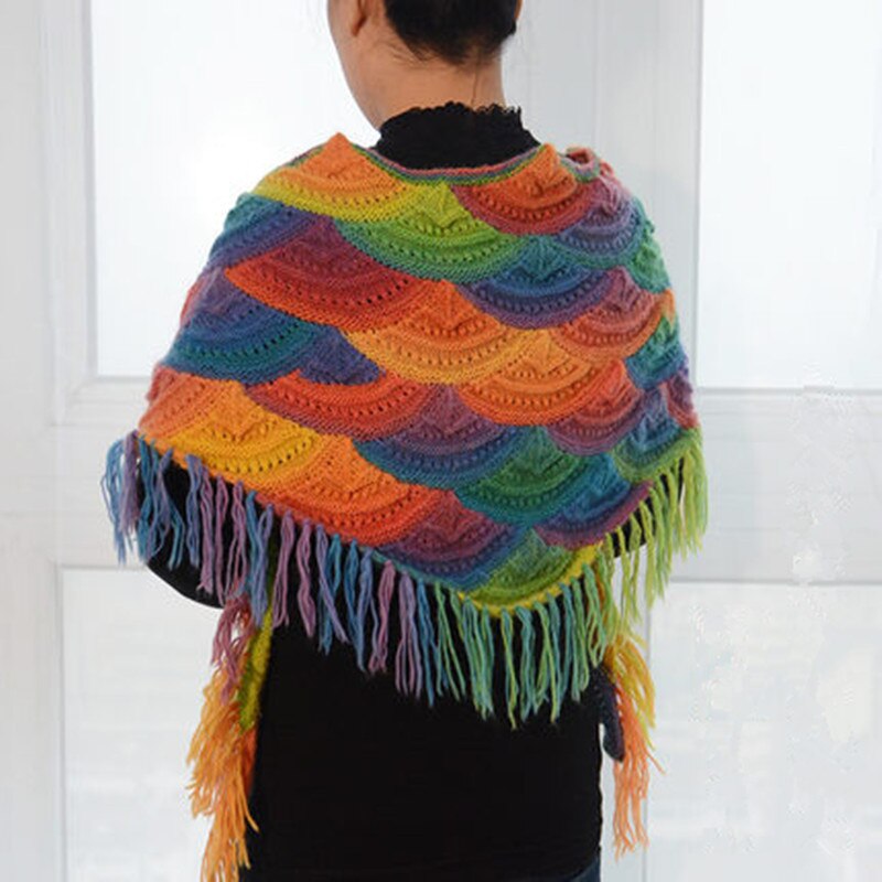 50G/Bal Kleurverloop Rainbow Wol Lijn Baby Wol Bal Breien Gehaakte Garen Ambacht Voor Naaien Diy doek Accessoires 2 Stuks