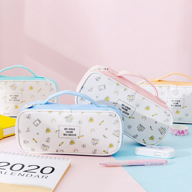 Piórnik Estojo Estuche Escolar śliczne przenośne piórnik szkoła etui pudełko na długopis Kawaii koreańskie piśmiennicze Trousse Scolaire Stylo
