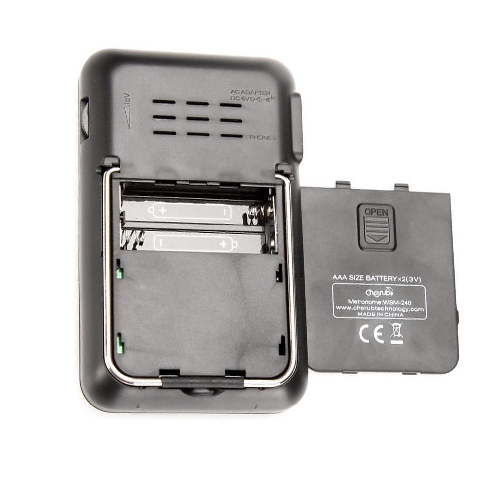 WSM-240 Portable Guitar Piano Metronome Digital LCD Clip-on Tuner Metronom for guitar Violin Bass Musical Instruments Universal