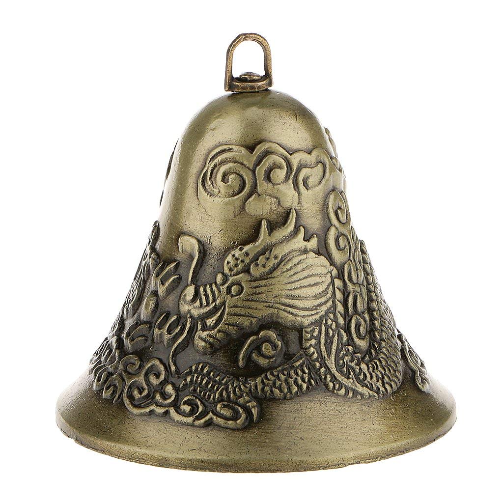 Mini-Feng Shui Chinese Draak Charm Bell En Phoenix Figuur Decor