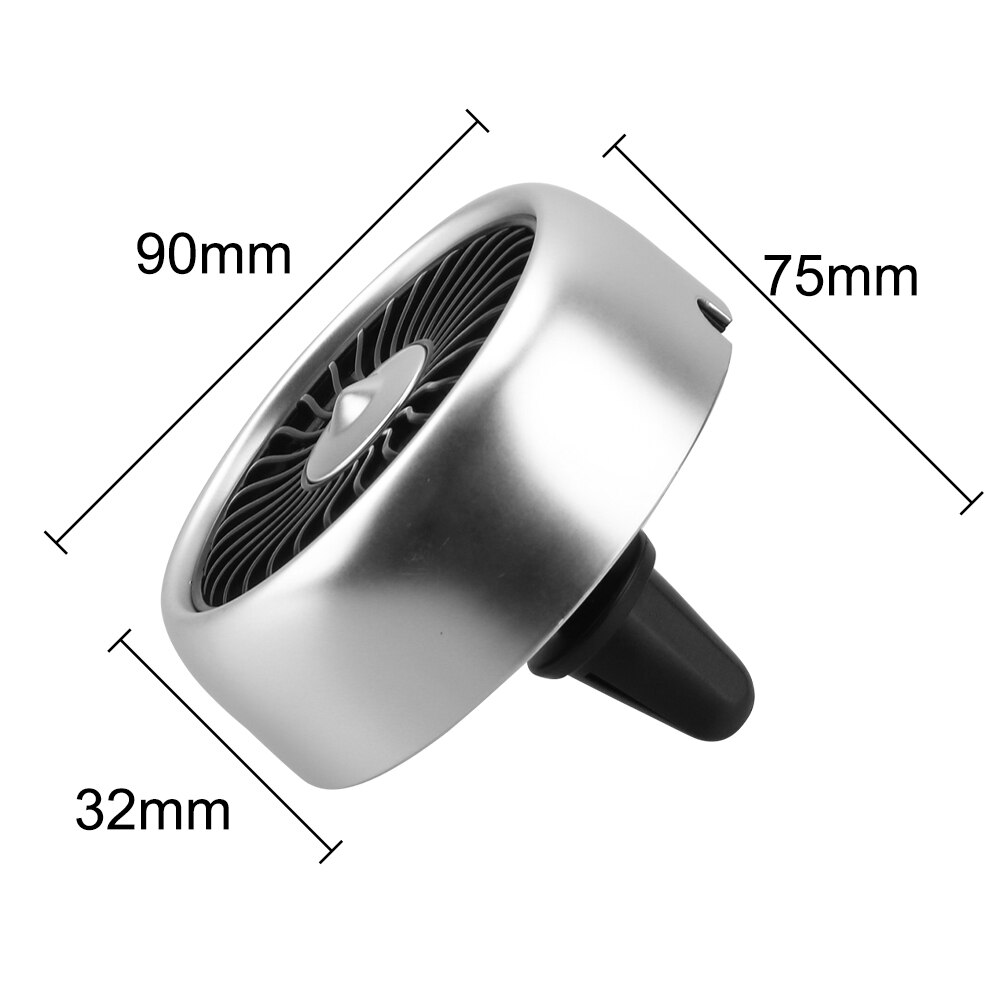 Leepee Multi-Functie Auto Air Koeler Ventilator Met Kleurrijke Led Voor Air Outlet Center Console Usb Mini Fan Auto elektrische Ventilator