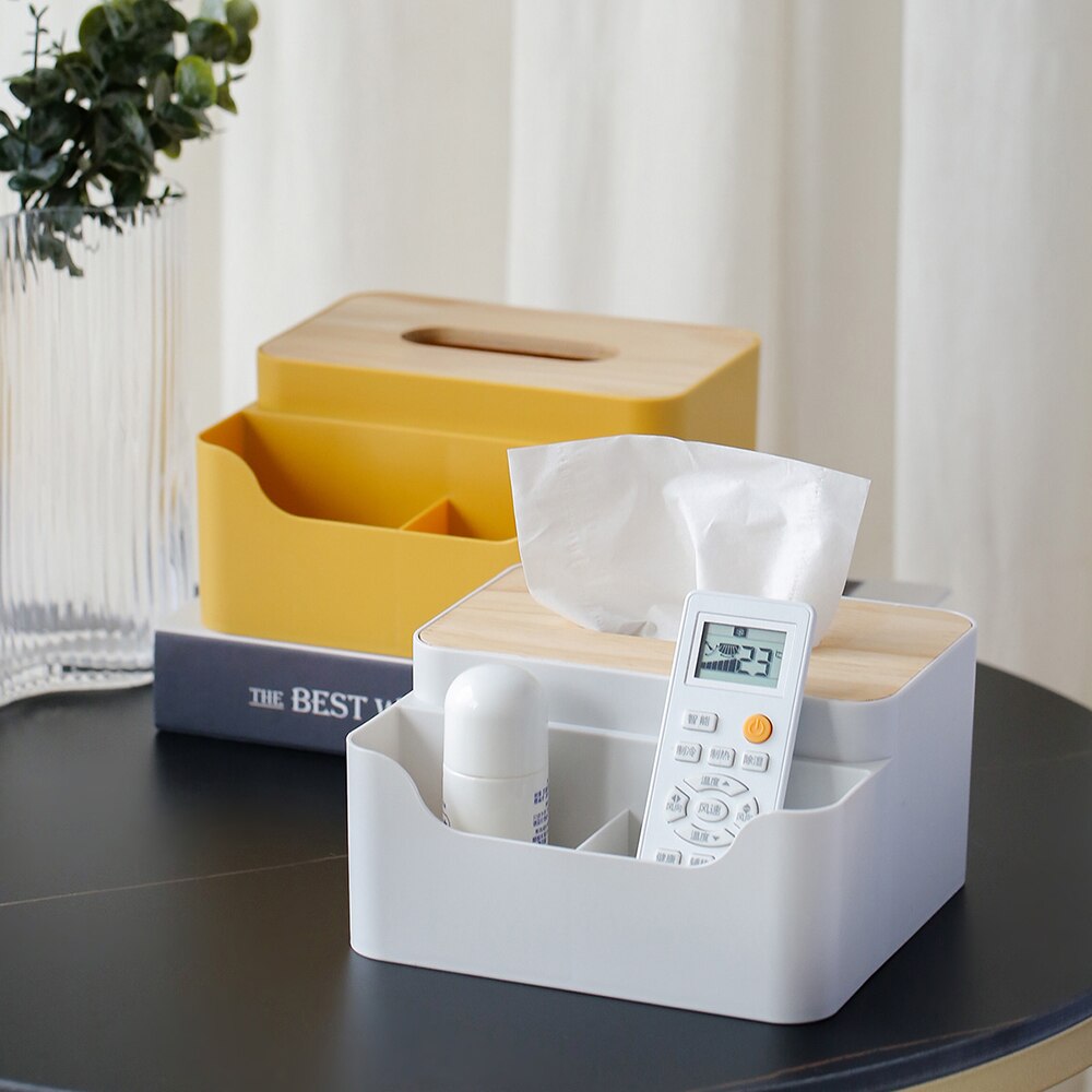 Nordic Tissue Box Multifunction Tissue Holder Decorative Tissue Boxes Living Room Bedroom Study Desk Decoration Accessories