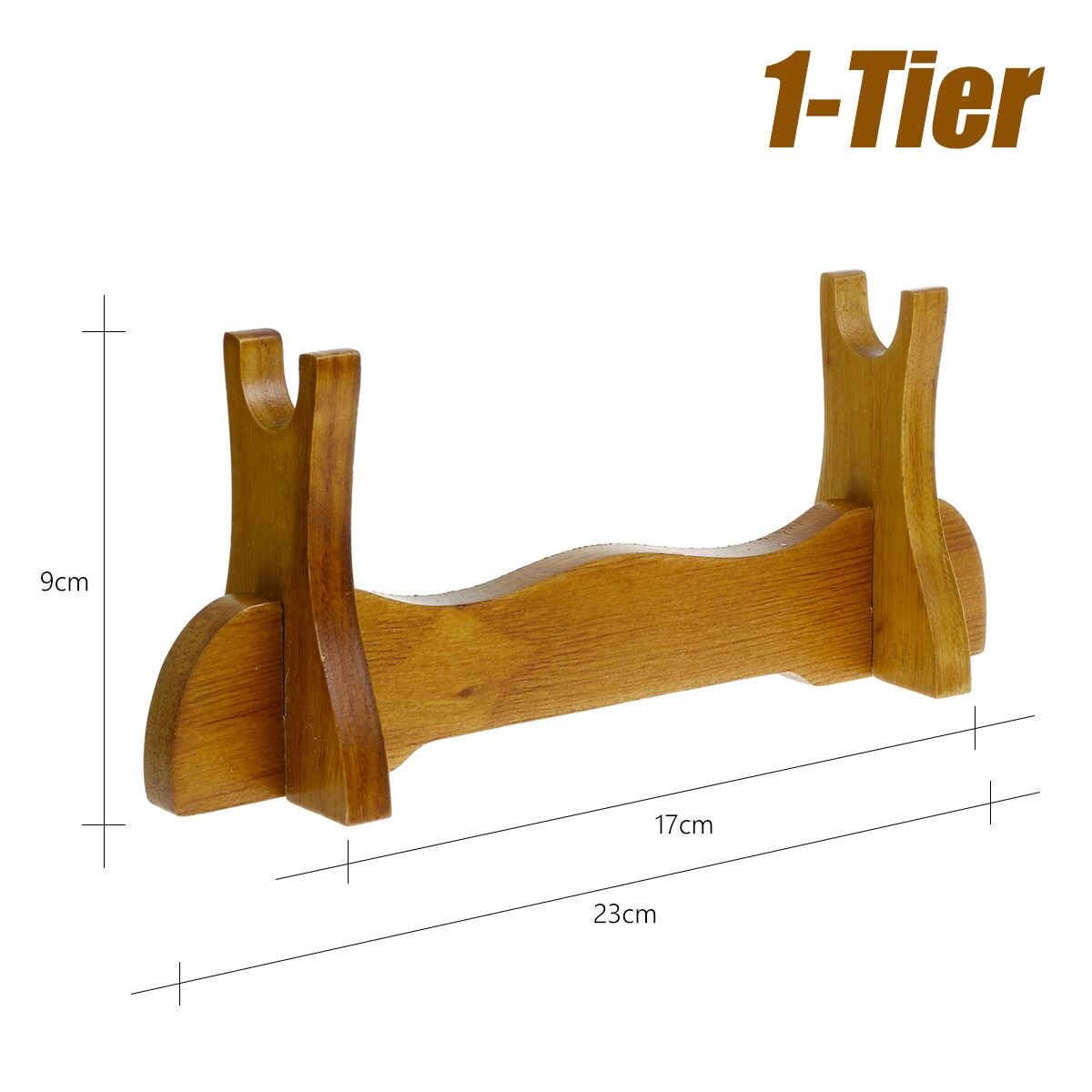 1/2/3/4 Tiers Universal Japanese Samurai Sword Wall Mount Solid Wood Katana Holder Stand Bracket Rack Display Home Decoration: 1 Tier