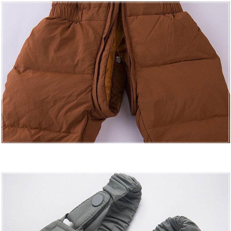 Winter Baby Baby Pak Dikke Warme Kids Donsjack Jas Jumpsuit Kinderen Meisjes Kleding Set 1-4 Jr jongen Snowsuit Kleding