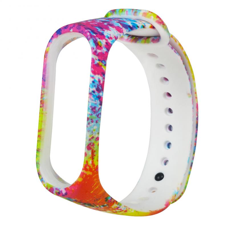 Replaceable Silicone Bracelet For Mi Band 5 Silicone Varied Flowers Printing Bracelet Fashionable Sport Wrist Strap For Miband 5: 01