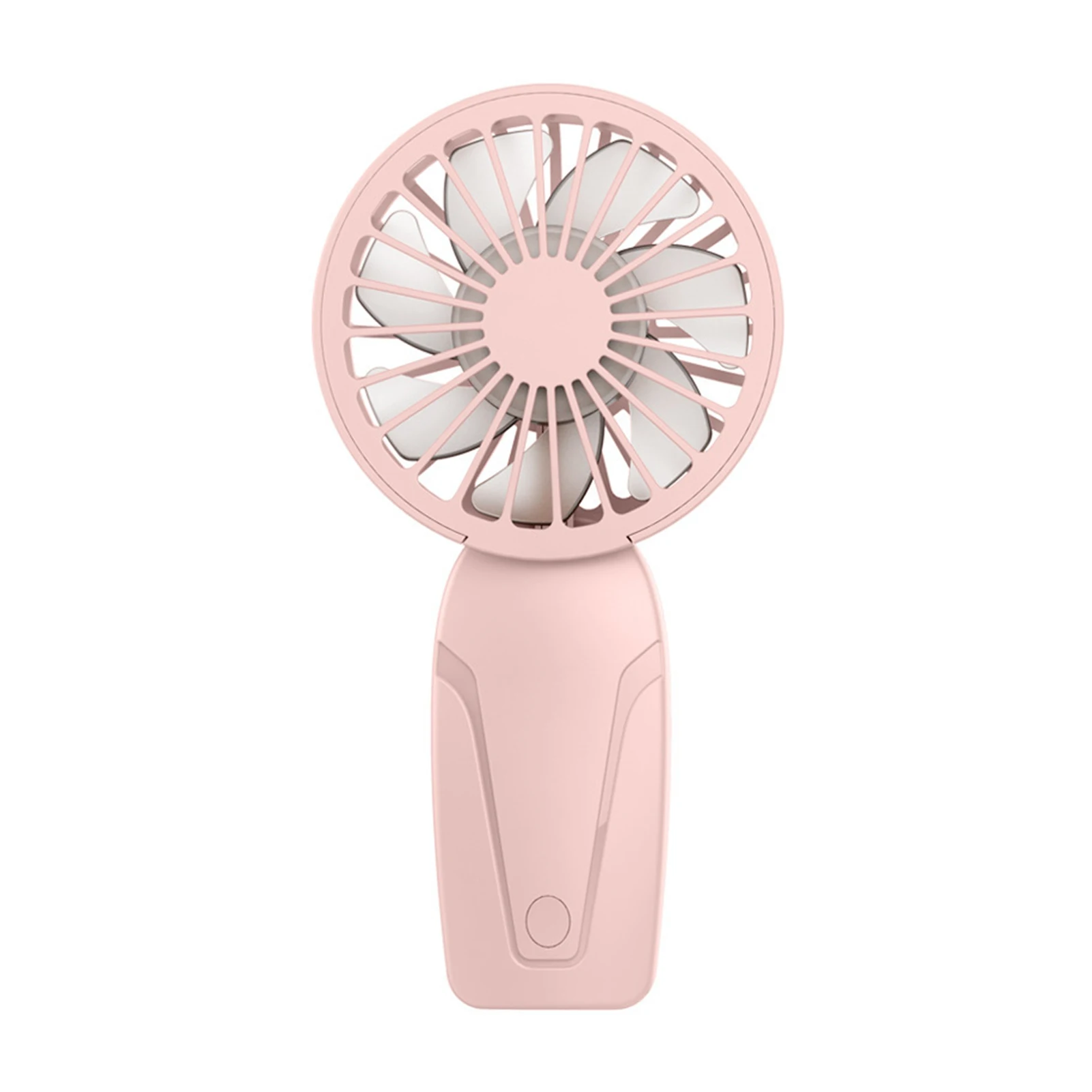 Sommer-Handheld-Kleinventilator aus ABS, leicht, niedliches Aussehen, wiederaufladbarer USB-Ventilator für unterwegs, kühlender tragbarer Mini-Taschenventilator: Dunkelgrün