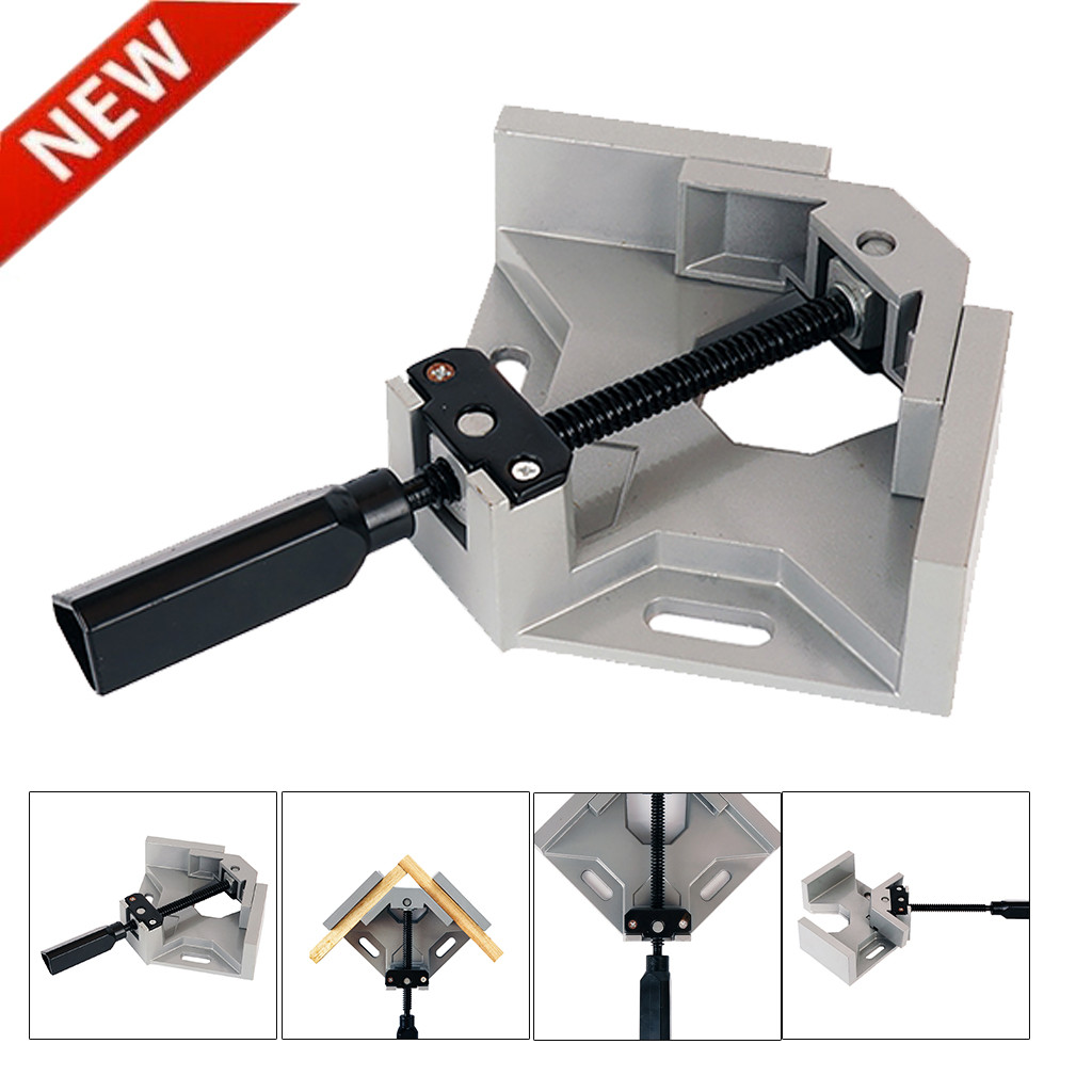 90 Degree Quick Release Corner Clamp Right Angle Welding Woodworking Photo Frame Clamping Tool Pipe Clamp: Default Title