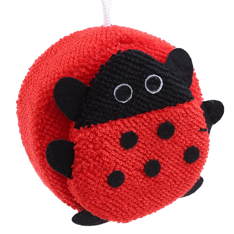 Baby tecknad badboll frukt baby bad torka barn bad dusch bomull boll babyvård väsentligheter
