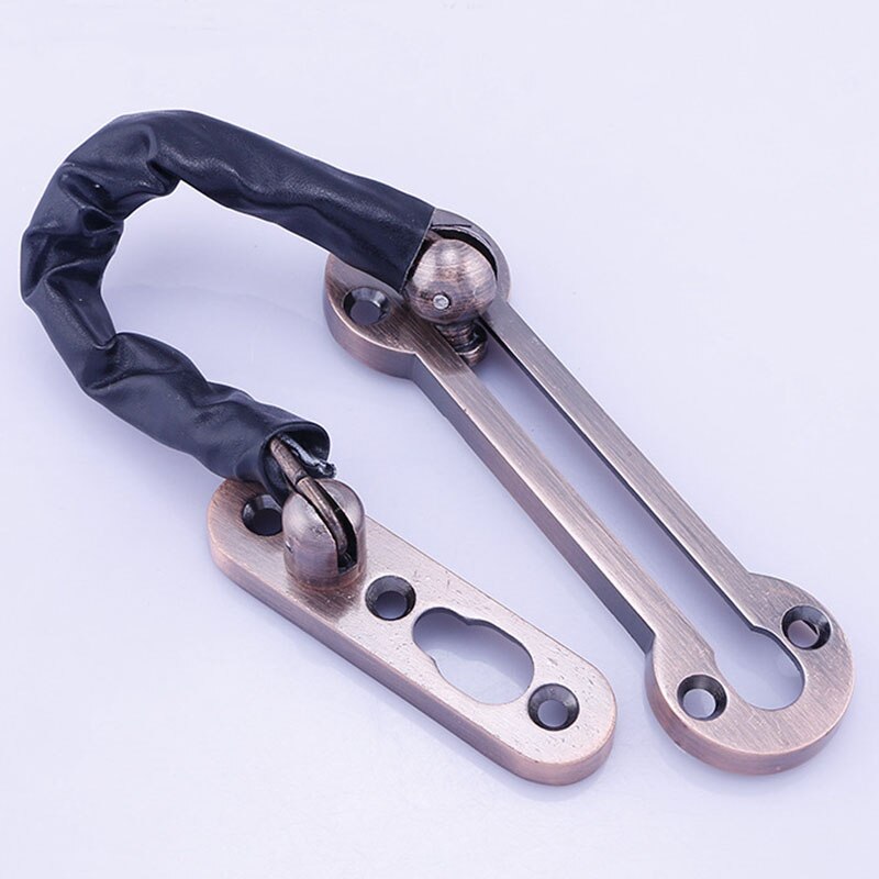 Zinc Alloy Door Lock Chain Door Security PU Lock Gate Chain Door Safety Lock Guard Chain For Home Hotel