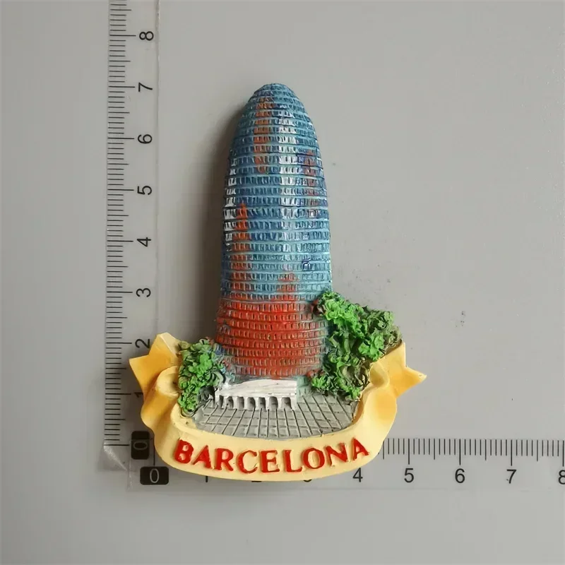 Aimants de réfrigérateur Souvenir de Barcelone Espagne, Colomb Granada Ibiza Priority ilia Maalaga, Autocollants pour la décoration de la maison et de la cuisine