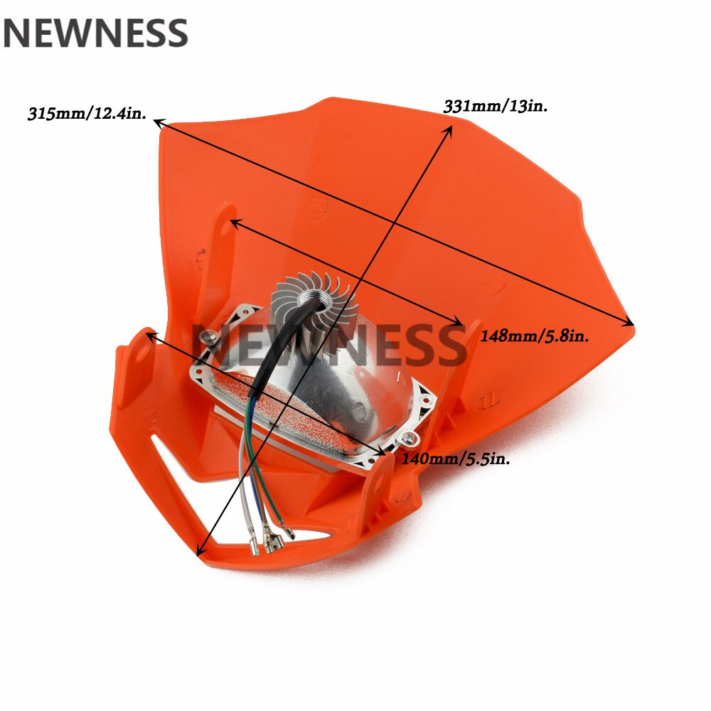 Faros LED universales para motocicleta, lámpara Enduro para KLX, KDX, bicicleta RMZ, DRZ, DR, XR, YZ, CR, Supermoto
