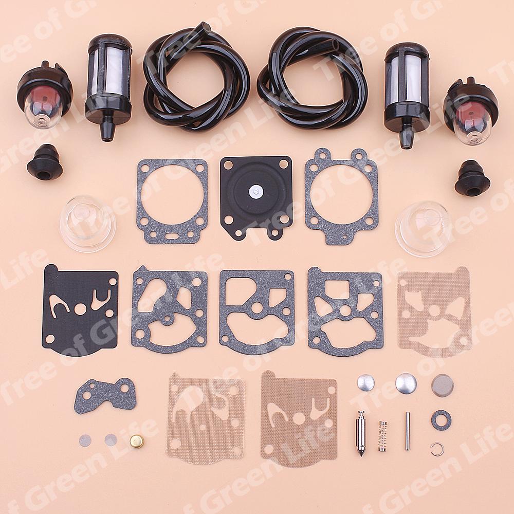 Kit de réparation de carburateur pour Stihl FS36 FS40 FS44, ligne de filtre à carburant, ampoule d&#39;amortissement, coupe-bouton