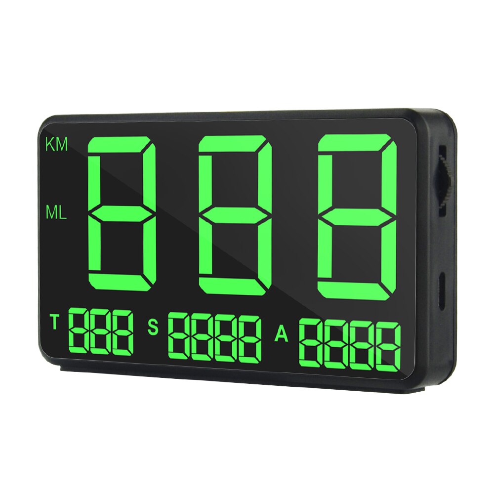 Digital bil gps speedometer  c80 green screen speed display  c80 højde display til bil lastbiler motorcykel head up display bil