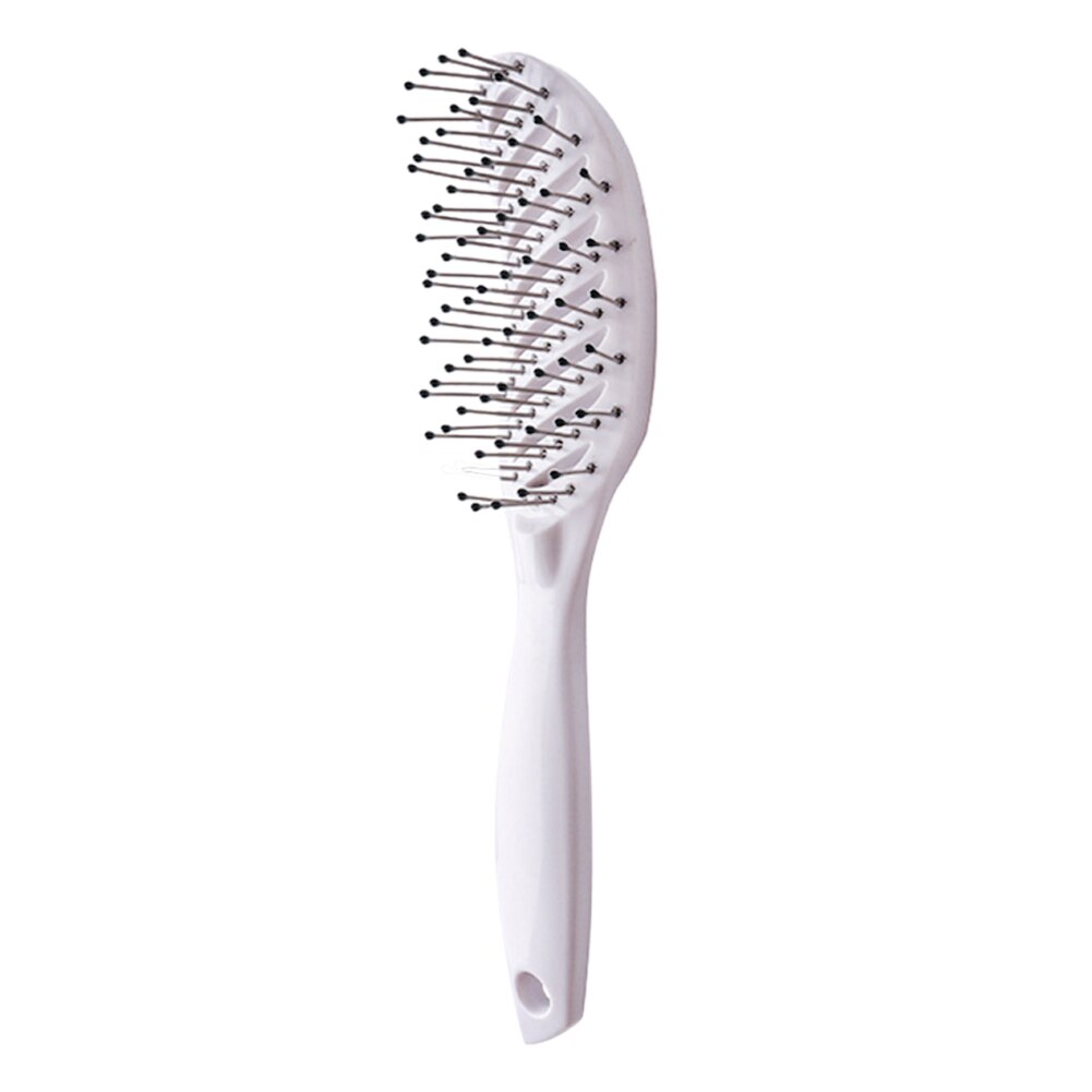 Gebogen Anti-Statische Haar Massage Kam Nat Droog Styling Borstel Voor Thuis Salon: Default Title