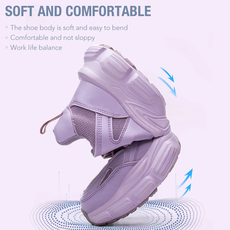 Protective Shoes For Women Men Work Sneakers Safety Shoes Anti-smash Anti-puncture Indestructible Shoes Work Boot