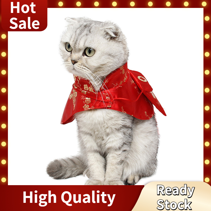 Jaar Huisdier Kleding Chinese Tang-dynastie Jurk Festival Mantel Voor Pupy Leuke Pet Hond Kat Kostuum Pet Kat Hond warm Clothi