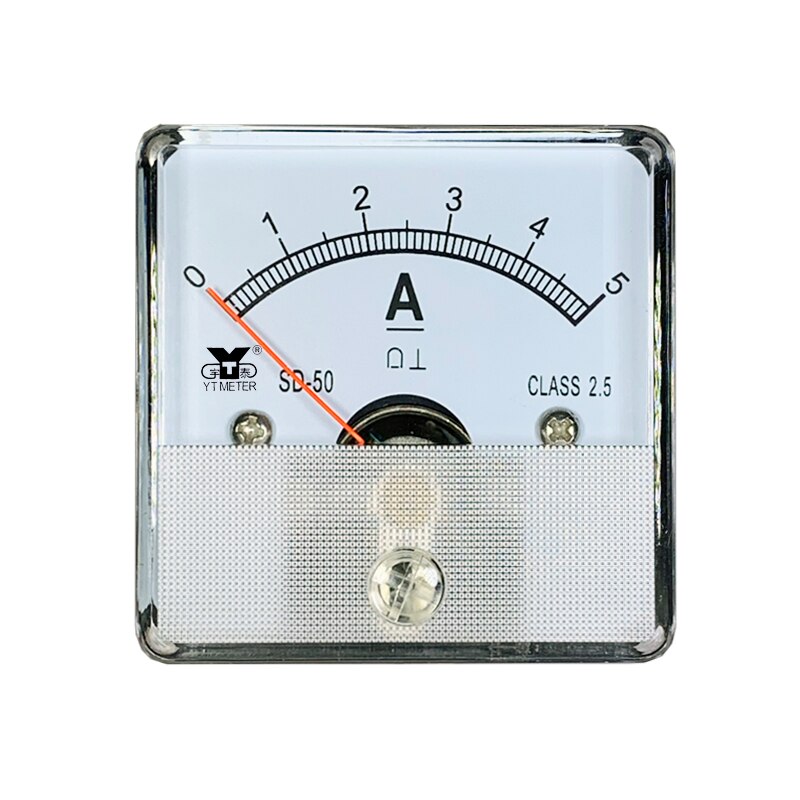 Sd50-a direct current meter direct current meter direct current through dc1a 2A 2A 3A 5A 10A 15A 20A pointer ammeter 45mm pointe