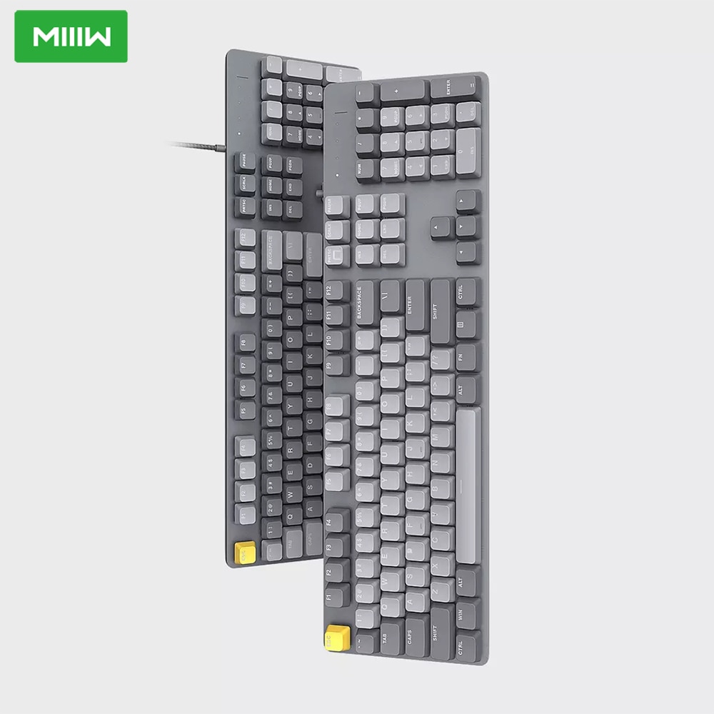 MIIIW G06 Mechanical Keyboard Gaming Keyboard Backlit 104 Key Kailh Red Switch /Blue Switch USB Wired Keyboard Mouse Set