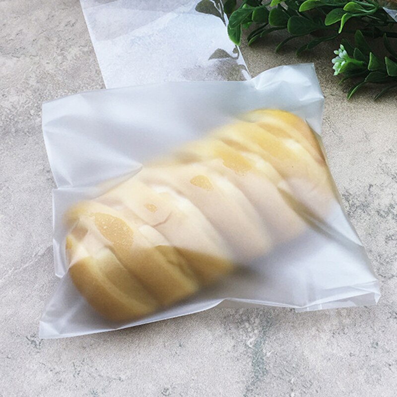 Doorschijnende Plastic Biscuit Verpakking Cake Verpakking Zelfklevende Bag Party Bag