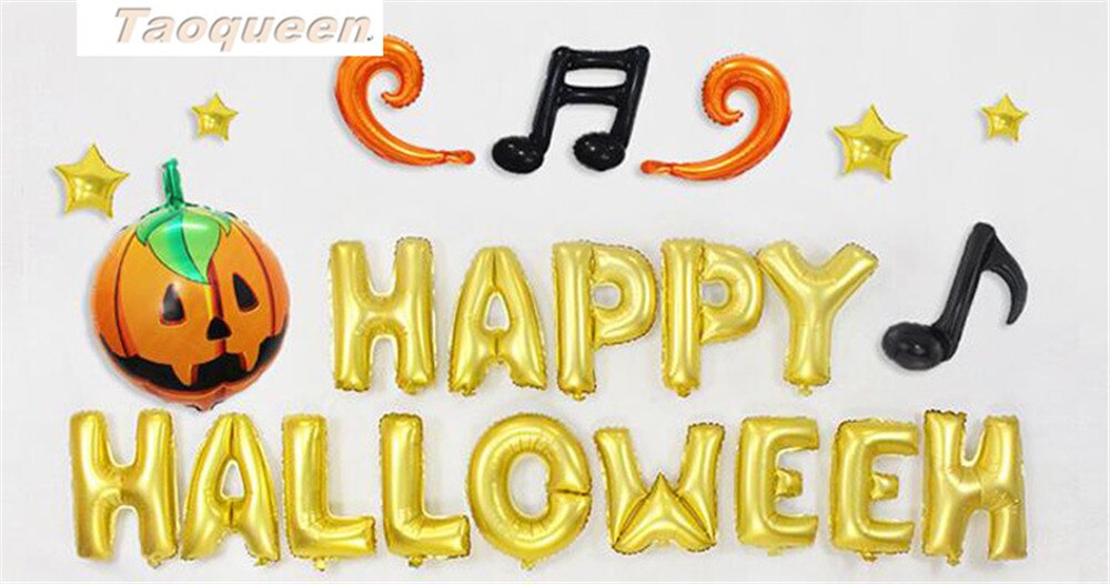 Halloween kurpitsa haamu ilmapallot halloween koristeet folio ilmapallot puhallettavat lelut lepakko halloween juhlatarvikkeet sarjakuva hattu