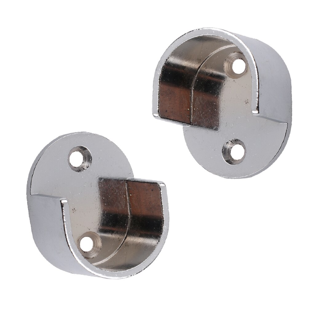 One Pair 25mm 28mm Metal Curtain Pole Wall Recess Bracket Curtain Rods Finials: 25mm