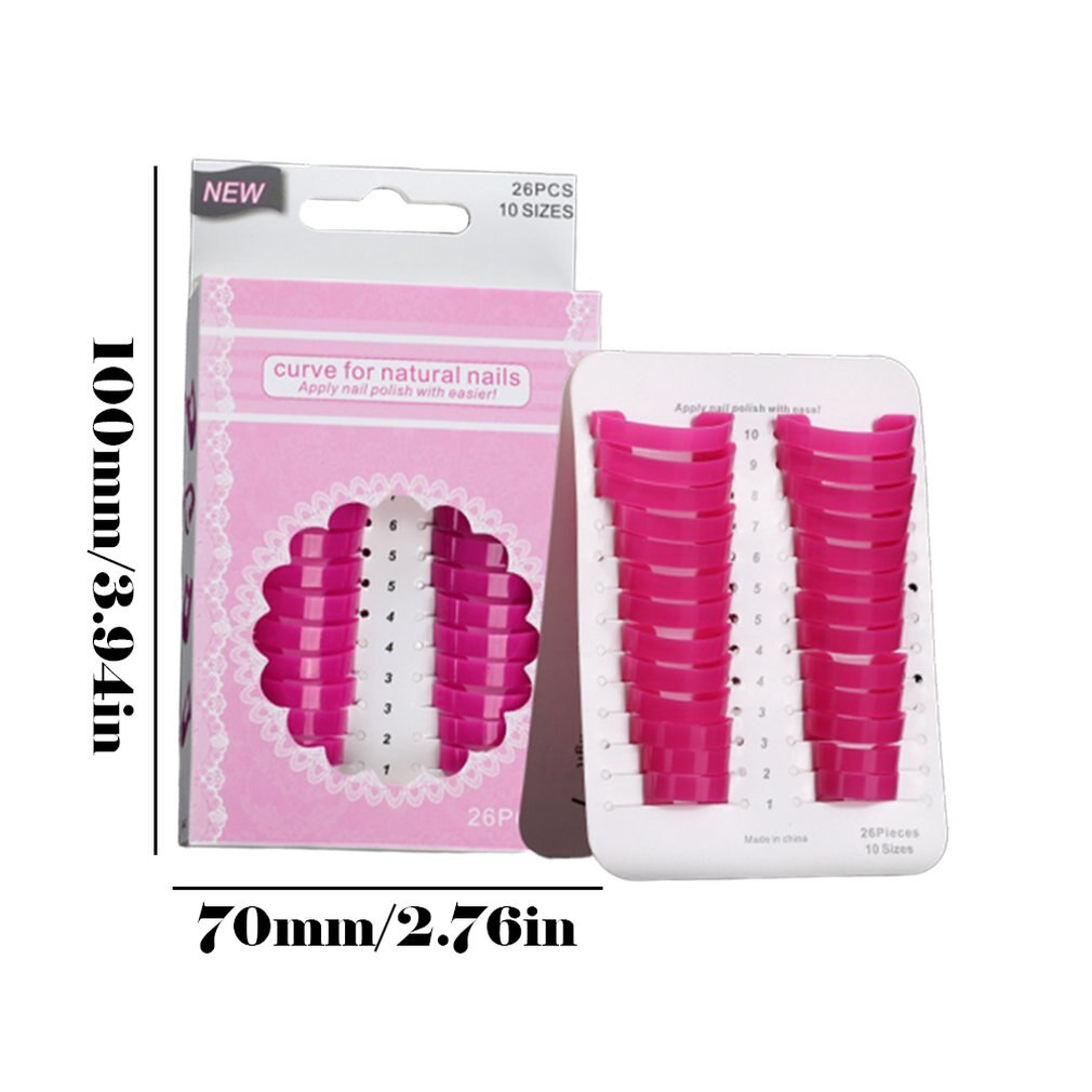 Plastic Printing Nagellak Model Clip Nagellak Guard Nail Bescherming Tool Rand Gradiënt Nagellak