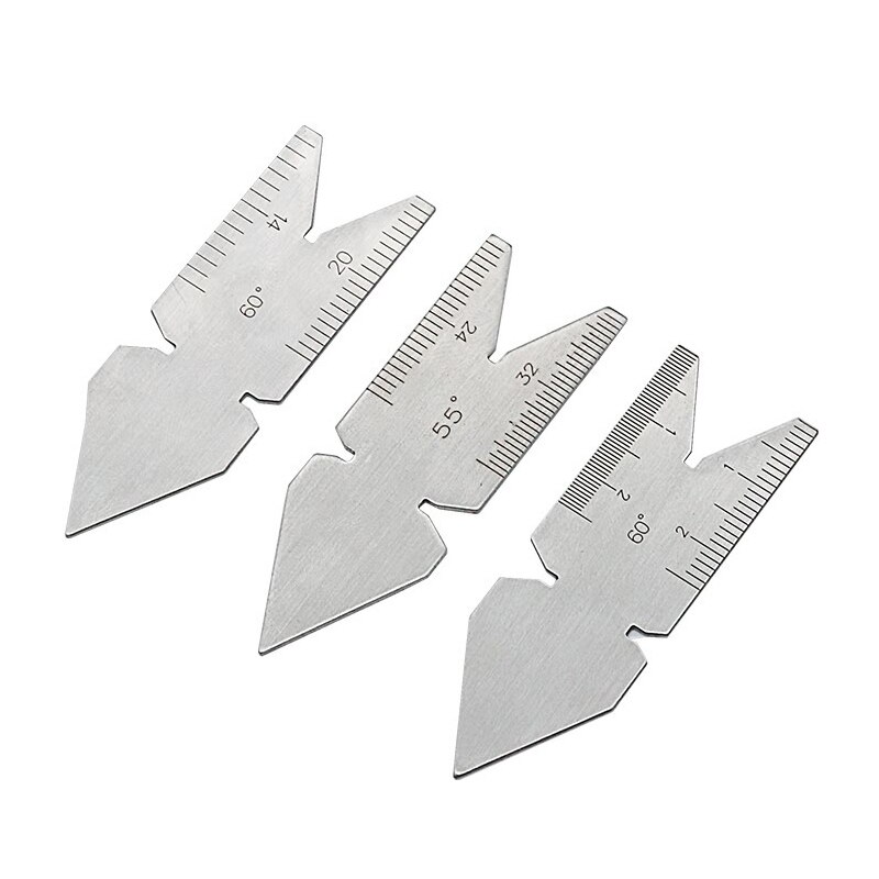 60 stopni 55 stopni Cal metryczny gwint poziom miernik Center miernik tokarka pomiarowa narzędzie 2 sztuk/partia