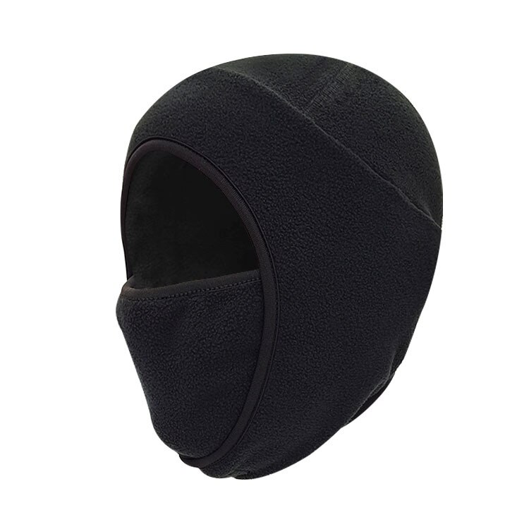 Men and Women Winter Balaclavas Polar Fleece Masks Ear Protection Windproof Outdoor Riding Fishing Protective Balaclava Masks: black