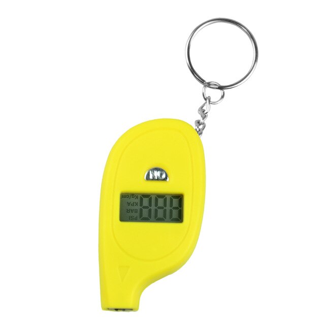 Digital Tire Pressure LCD Backlight Auto Car Motorcycle Air Gauge monitor: Mini Gauge Yellow